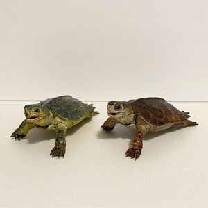 AAA Notched Rubber Tortoise Turtle Figure Realistic Vintage Animal Lot Toy